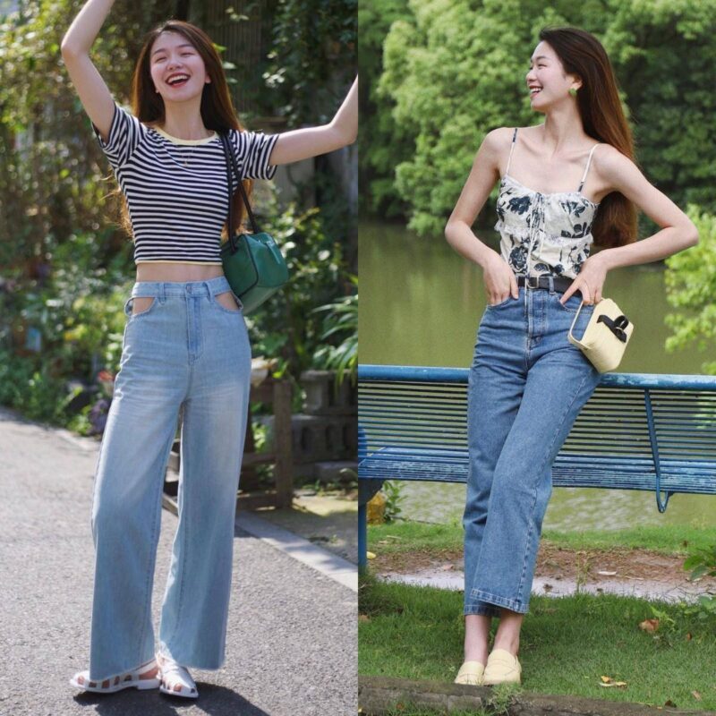 牛仔褲配什么鞋好看?牛仔短褲搭配鞋子圖片-1 牛仔褲配什么鞋好看?牛仔短褲搭配鞋子圖片-1