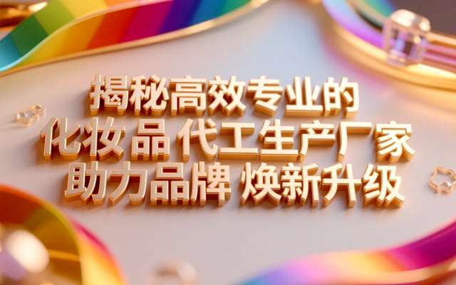 揭秘高效專業的化妝品代工生產廠家,助力品牌煥新升級-專在家創業網